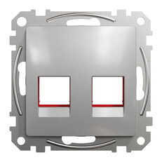 Sedna D/E Kryt pro RJ45 KRONE UTP konektor, Aluminium SCHNEIDER SDD113441C