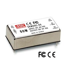 Měnič DC/DC 50W 12V modulový MEAN WELL SKM50B-12