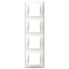 Sedna Rámeček čtyřnásobný vertikální, Cream SCHNEIDER SDN5802023