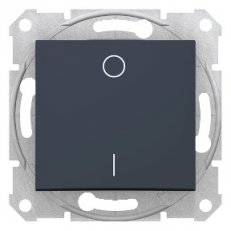 Sedna Spínač dvojpólový 16A, řazení 2, Graphite SCHNEIDER SDN0200270