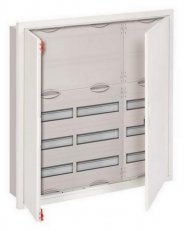 Zapuštěná rozvodnice ABB U53K -108M s dveřmi