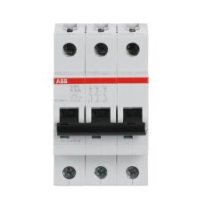 S203-K6 3 fázový jistič 6 A char. K 6kA ABB 2CDS253001R0377