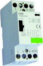 Instalační stykač VSM425-40 230V AC 4X25A s manuálním ovládáním Elko Ep