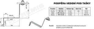 Podpěra vedení pod tašky PV 11b (FeZn) TREMIS V175