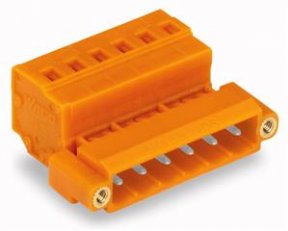 Konektor s pájecími piny CAGE CLAMP 2,5mm2 oranžová 4pól. WAGO 231-634/109-000