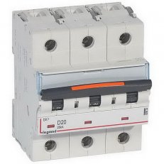 DX3 JISTIČ, 3 PÓLOVÝ, CHAR. D,20A 25KA LEGRAND 409834