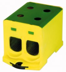 BPZ-KC-2/240PE-ALU Svorkovnice 2-pól 240mm2 850A Cu/760A Al žluto/zelená (PE)