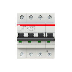 S203-Z1NA jistič 3F odpojení N vodiče (3+NA) 1 A char. Z 6kA ABB 2CDS253103R0218