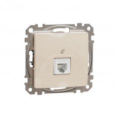 Sedna D/E Telefonní zásuvka 1xRJ11, Béžová SCHNEIDER SDD112491
