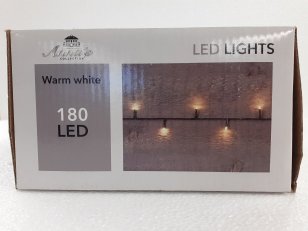 Vánoční řetěz LED venkovní, 16,5m, 180LED, teplá bílá