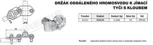 Držák oddál.hrom.k jím.tyči s kloubem DOHJK (FeZn) TREMIS VP040