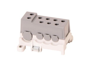 Blok pro rozdělení fází PVBS 250-7 1pól. AL/CU 250A 690V šedý na DIN/panel