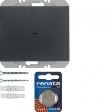 KNX RF tlačítko 1-násobné bateriové ploché quicklink K.1 antracit mat 85655275