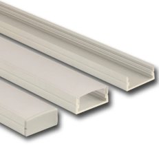 Přisazený hliníkový profil PF 24x10 mm matný difuzor 2 m MCLED ML-761.009.43.2