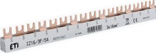 Propojovací lišta IZ16/3F/54 3p 54M 100A 16mm2 vidlice ETI 002921063