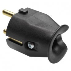 10/16A 2P+E 250V PLUG-BLACK