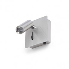 MIG nástěnná matný nikl 230V LED 3W 30° 3000K RENDL R13646