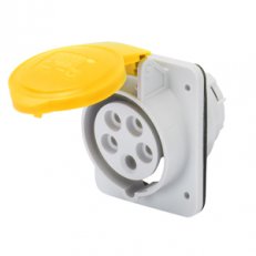 Zásuvka zapuštěná, 10° 2pól.+E 16A 110V 4H IP44 GEWISS GW62201H
