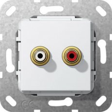 C-audio krátký kabel vložka čistě bílá GIRA 563303