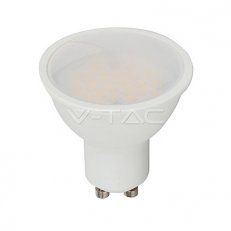LED Spotlight SAMSUNG CHIP GU10 5W Smooth Plastic 110° D 6400K, VT-205 SKU203