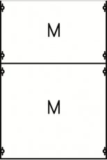 2M1A -montážní modul 500x750mm s krytem
