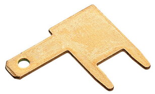 Neizolovaný mosazný konektor 2,8x0,5 mm zahnutý 90° (100 ks) CIMCO 181252