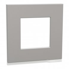 Unica Pure Krycí rámeček jednonásobný, Aluminium SCHNEIDER NU600280