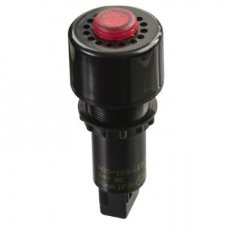Akustická signálka AOS-10P LED R 230AC d22mm ELECO 31010897
