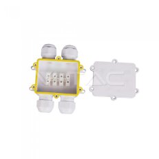 Waterproof White 4 Pin Terminal Block 8-