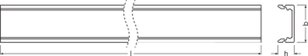 LEDVANCE Flat Profiles for LED Strips -PF04/U/17X7/12/1