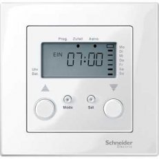 Schneider MTN581419 Standardní časový spínač rolet/žaluzií, System M, polar