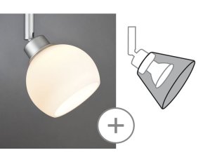 Stínidlo DecoSystems max.50W, Wolbi opál 600.55 PAULMANN 60055