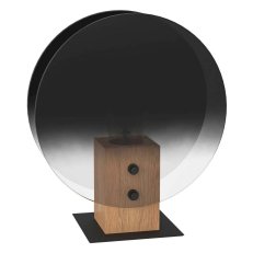 Stolní svítidlo MILLENA 1xE27 černá/dřevo/černá-šedá-TR. 40W IP20 EGLO 390143