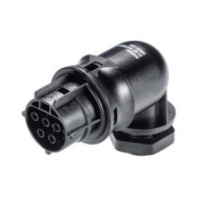 zásuvka vestavná gesis RST, 5-pól, M20, šroubové svorky, úhlová 90°, černá