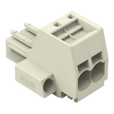 Pružinová svorka Push-in CAGE CLAMP 10mm2 sv.šedá 2pól. WAGO 831-3102/107-000