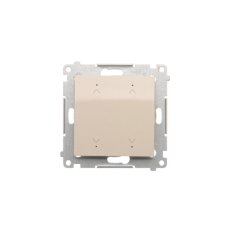 Ovladač žaluziový elektronický dvojnásobny, 6A, zlatá matná, metalizovaná