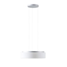 Závěsné LED svítidlo se skleněným stínidlem OSMONT ERIS LE4 35W IP40 3K stříbro