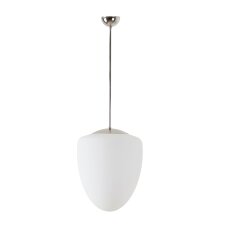Závěsné svítidlo se skleněným stínidlem OSMONT ASTRA P 13W IP40 E27 chrom