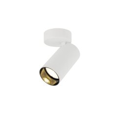 KAMI nástěnné a stropní přisazené svítidlo, 1x max. 10 W, GU10, bílá/černá
