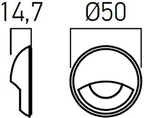 XDECK ALUMINUM COVER  EYELID SHAPE for D
