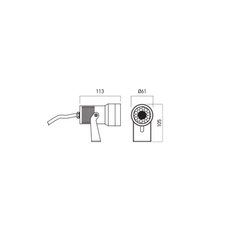 XDOT PROJECTOR 12W 100-265V AC 4000K IP6
