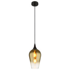 Závěsné svítidlo LAVUS černá 1x60W E27 IP20 GLOBO 15552H2
