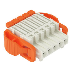 1vodičová pružinová svorkovnice, Páčka, Push-in CAGE CLAMP, Světle šedá