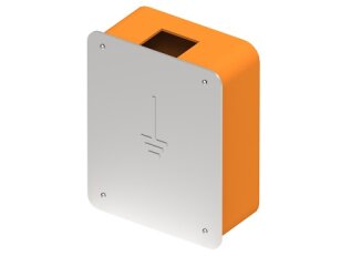 Krabice do fasády pro zkušební svorku, víko z nerez oceli, plast/Inox 317113