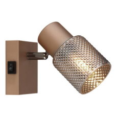Nástěnné svítidlo SATELLA kávová 1x40W E14 IP20 GLOBO 54314-1