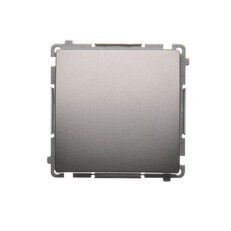 Ovladač zapínací SVĚTLO, řazení 1/0, 10AX, 250V~, Inox BMS1.01/21