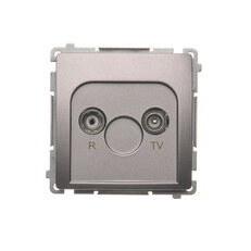 Zásuvka R-TV průběžná 10 dB, 1x vstup: 5-862 MHz Inox BMZAP10/1.01/21