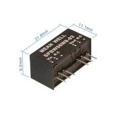 Měnič DC/DC modulový 6W 12V MEAN WELL SPBW06W8-12