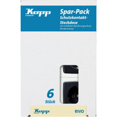 945115050 RIVO - Profi-Pack: 6 Earthed s