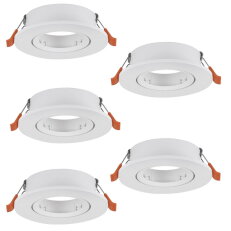 Vestavné svítidlo BARRANCO 5X GU10 d90 25W IP20 bílá EGLO 902226